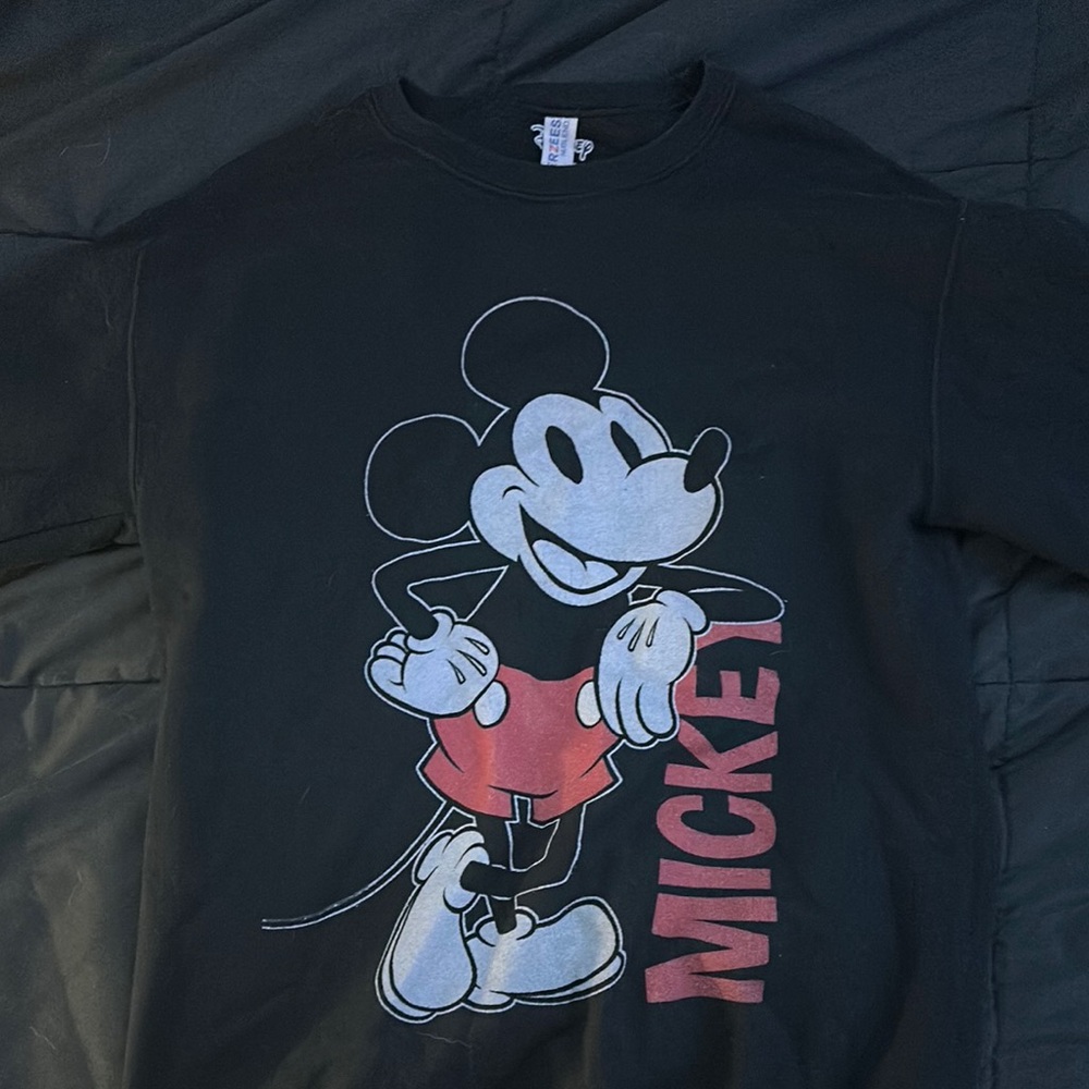 Jerzees Black Mickey Sweatshirt